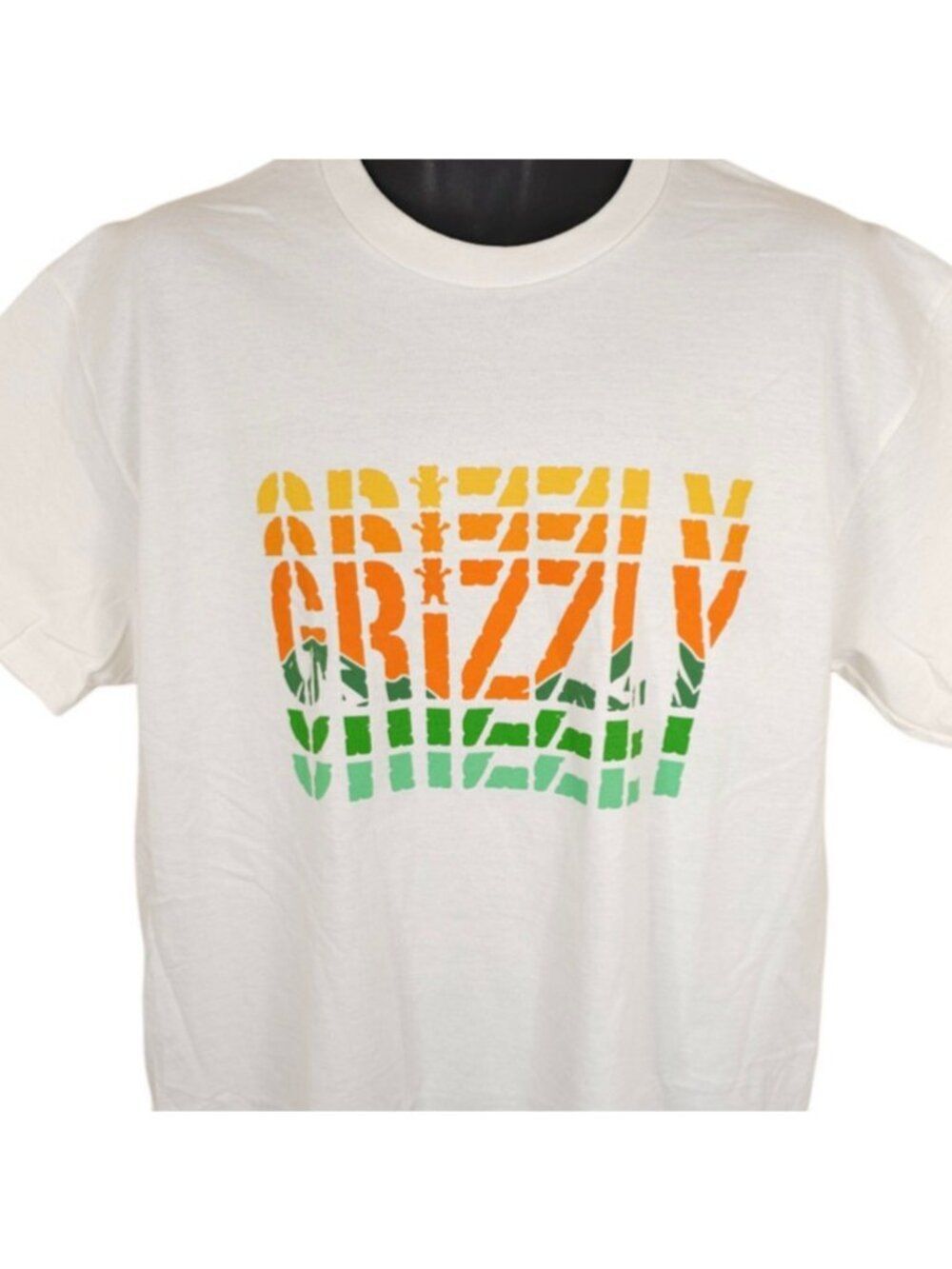 Grizzly Griptape T Shirt Mens Size Large White Skateboarding Skater Tee